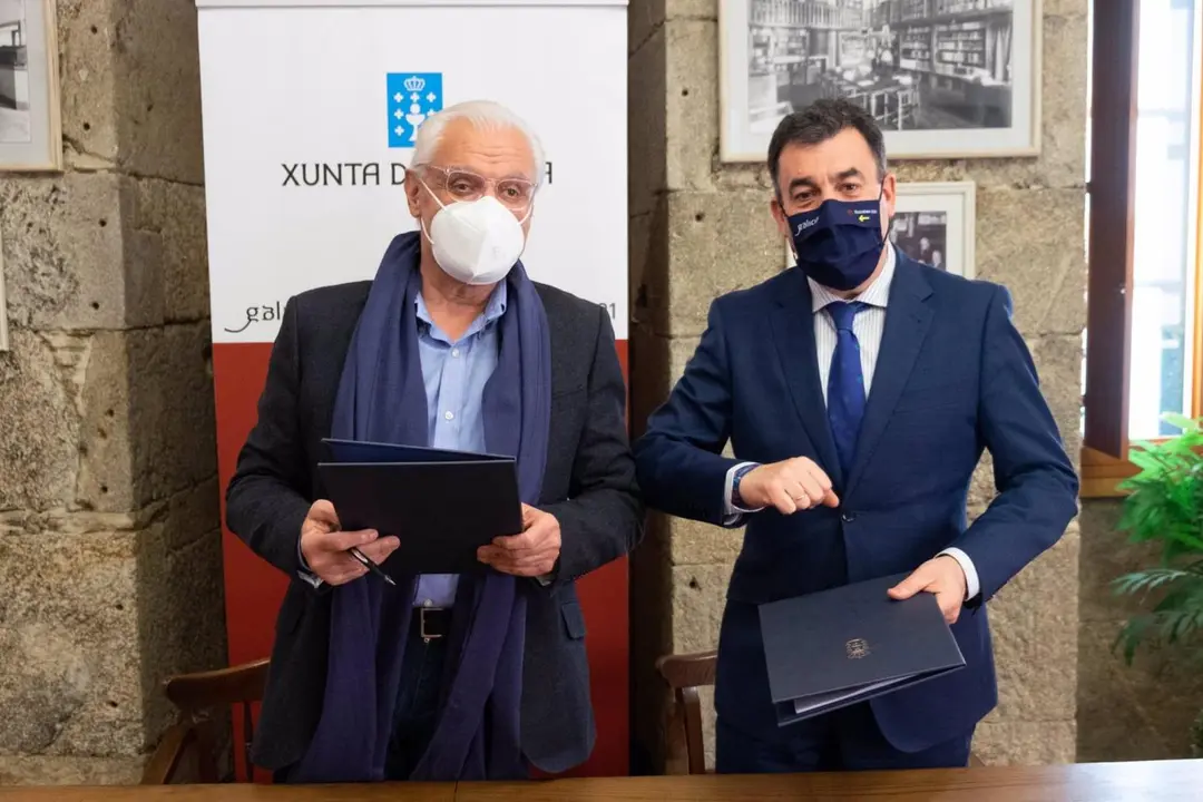 Firma del convenio entre la Xunta y la RAG. - Europa Press