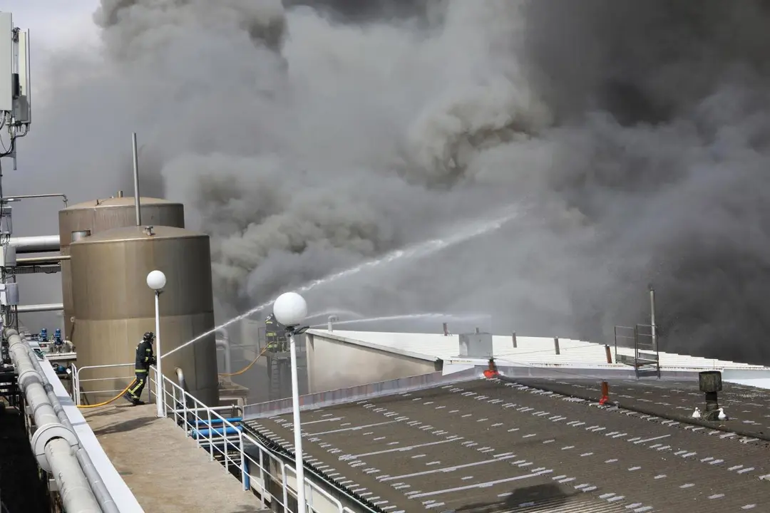 Incendio en Boiro. - EFE