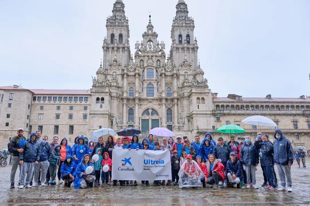 Voluntarios de Caizabank realizan el Camino de Santiago. - Europa Press