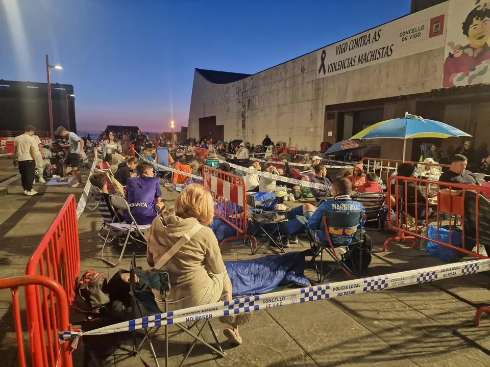Colas para comprar las entradas en Vigo. - EP