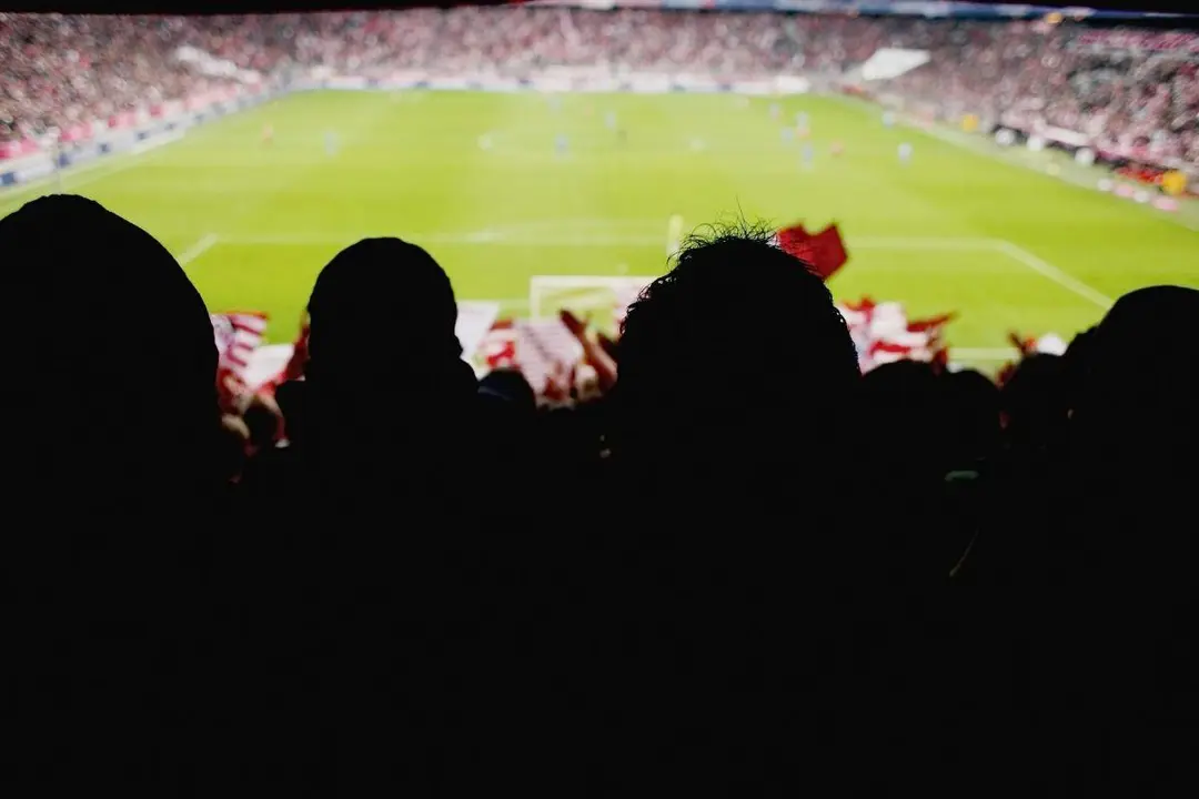 Aficionados en un estadio de f&uacute;tbol. - Foto de 123RF/123ucas