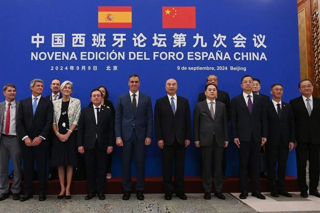 Pedro S&aacute;nchez, durante su &uacute;ltima visita a China en septiembre de 2024. - Pool Moncloa/Borja Puig de la Bellacasa