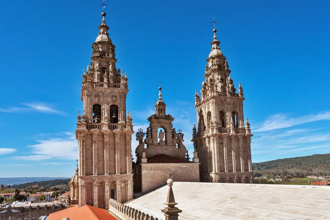 Torres de la catedral de Santiago de Compostela. - EP