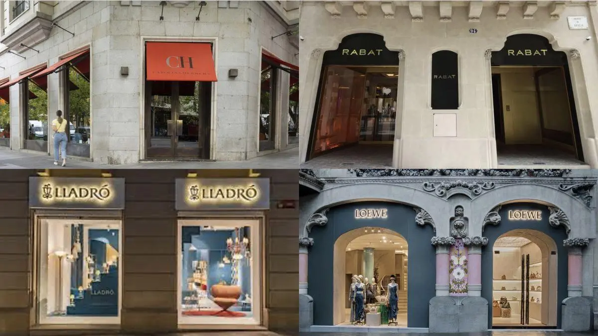 Imagen de tiendas de lujo en Barcelona. - 