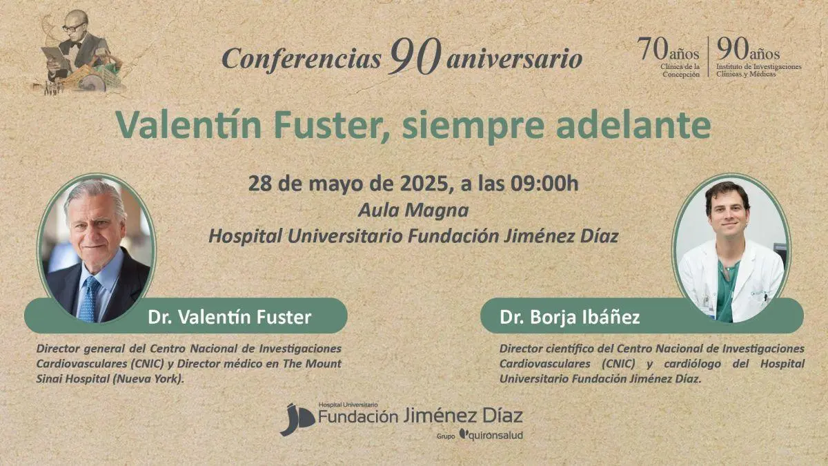 Cartel de la conferencia. - Fundaci&oacute;n Jim&eacute;nez D&iacute;az