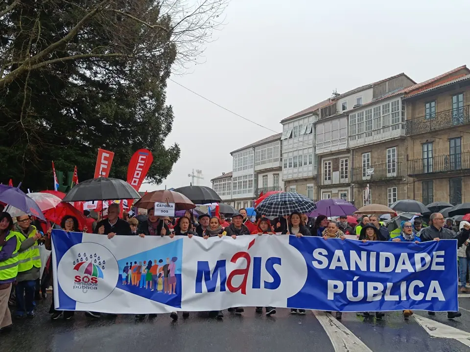 Manifestaci&oacute;n en defensa de la sanidad p&uacute;blica, a 1 de febrero de 2026 | EP