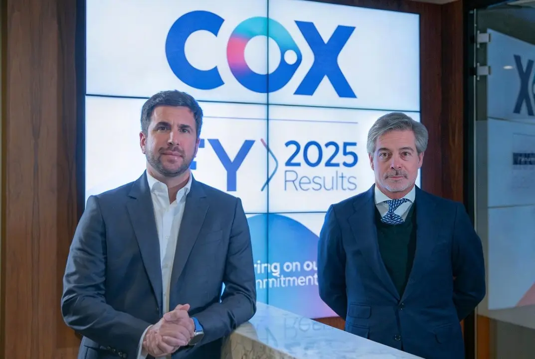 Enrique Riquelme, presidente ejecutivo de Cox, y Nacho Moreno, CEO de Cox | Foto de Cox