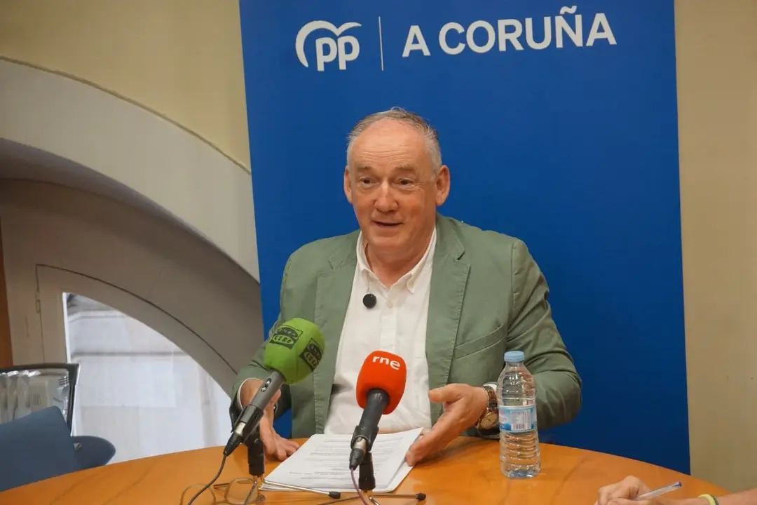 El portavoz del grupo municipal del PP en el Ayuntamiento de A Coru&ntilde;a, Miguel Lorenzo. | Europa Press.