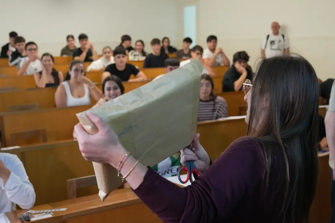 Alumnos durante la PAU 2026. | Europa Press.