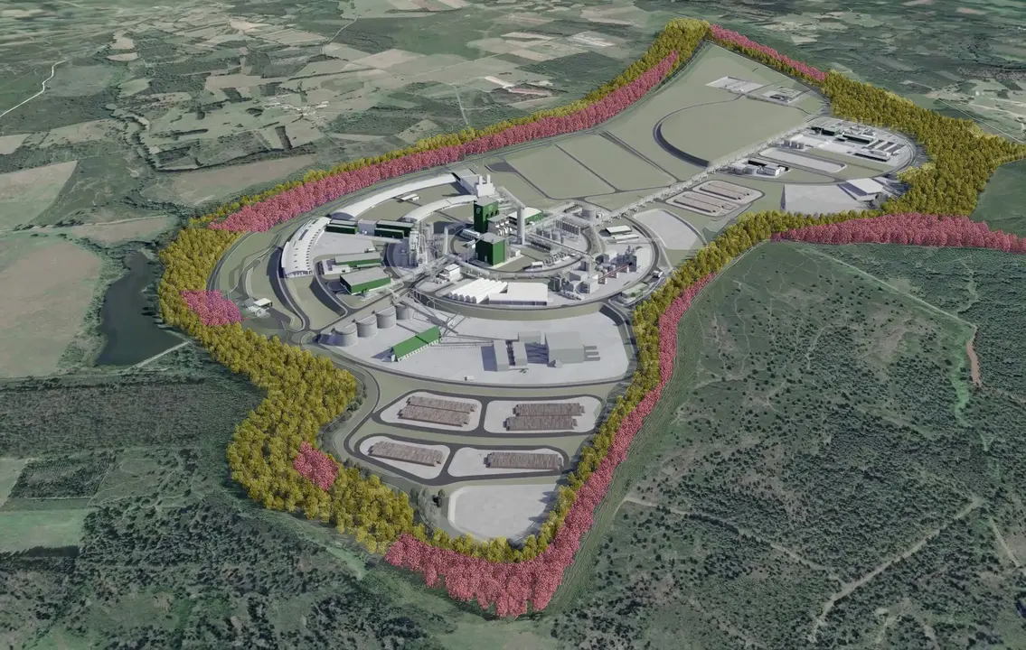 Proyecto 'Gama', que planea Altri para Palas de Rei. | Europa Press
