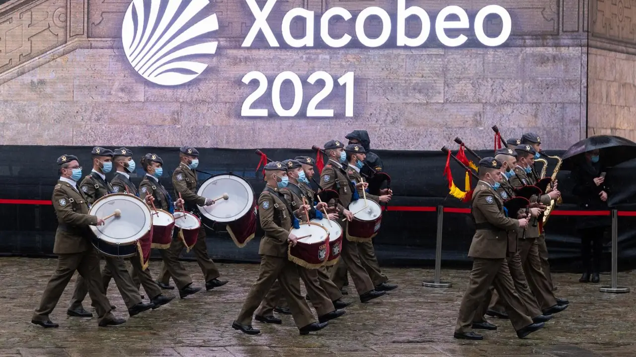 Acto solemne de apertura de la Puerta Santa de la Catedral de Santiago. - Europa Press
