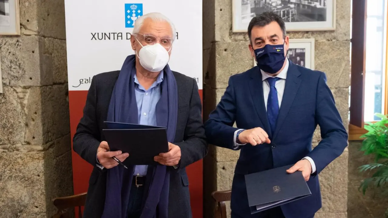 Firma del convenio entre la Xunta y la RAG. - Europa Press