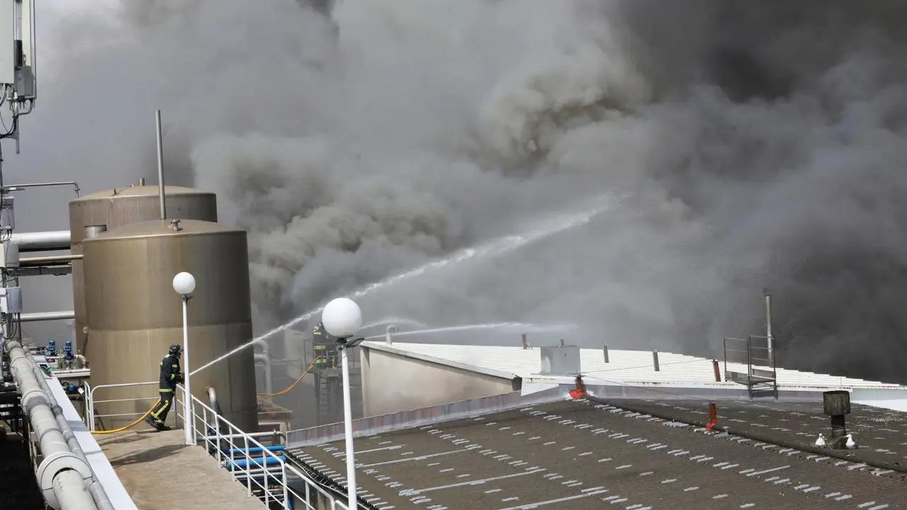 Incendio en Boiro. - EFE