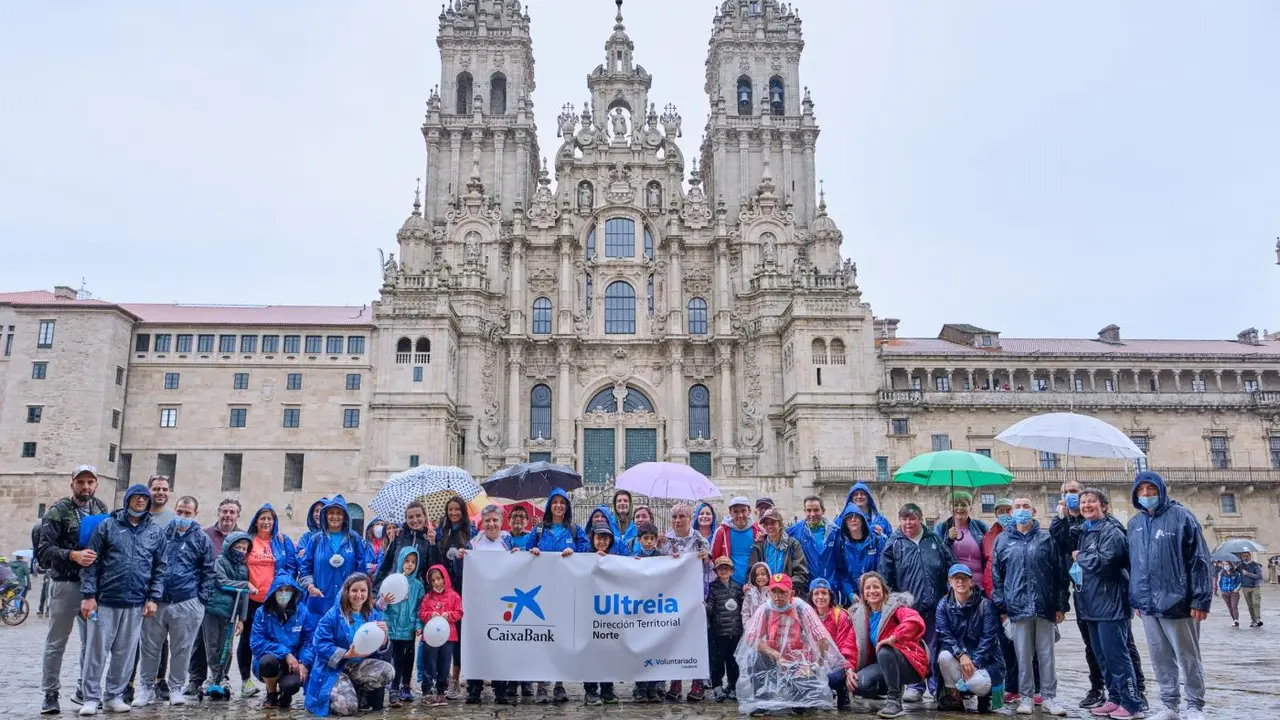 Voluntarios de Caizabank realizan el Camino de Santiago. - Europa Press