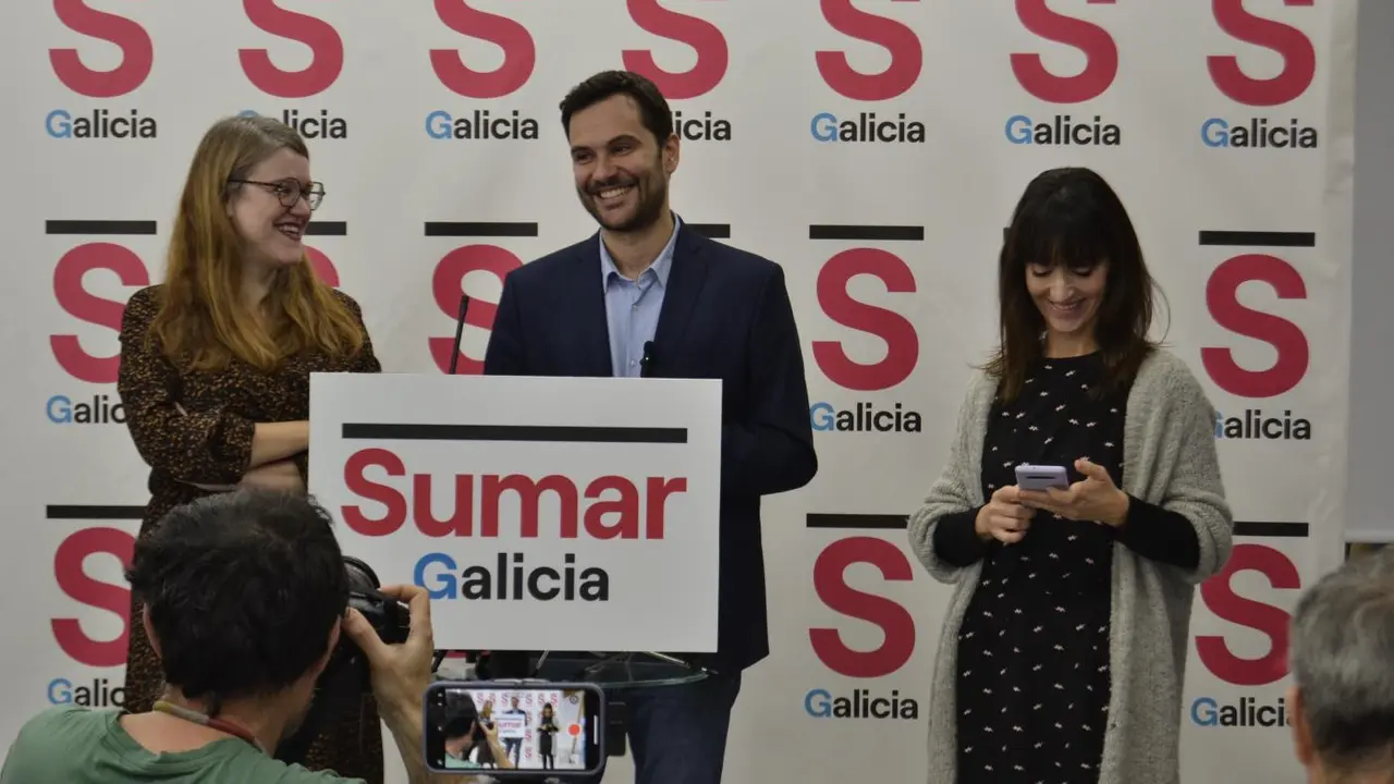 El portavoz de Sumar Galicia, Paulo Carlos L&oacute;pez. - EP