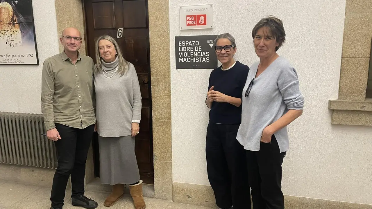 Concejales del PSOE de Santiago. - EP