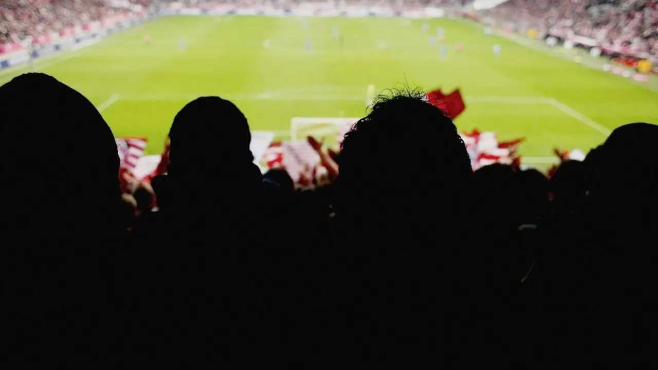 Aficionados en un estadio de f&uacute;tbol. - Foto de 123RF/123ucas