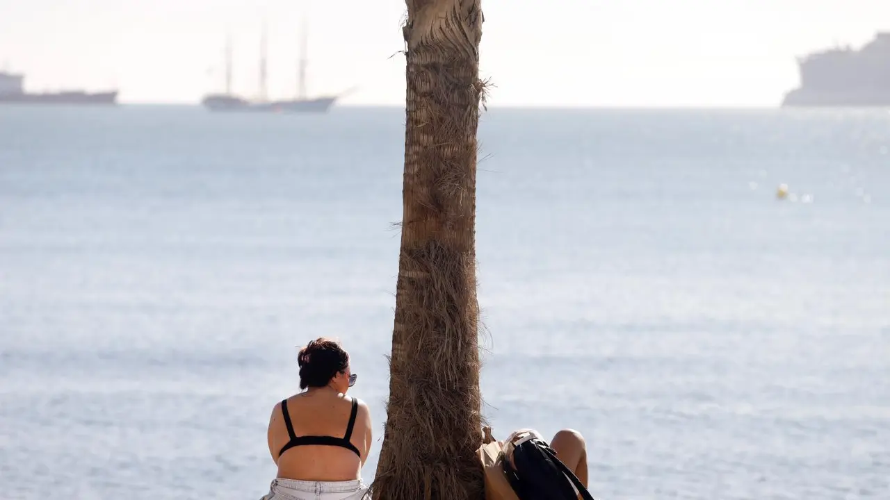 Personas en la playa de la Malagueta - &Aacute;lex Zea / Europa Press