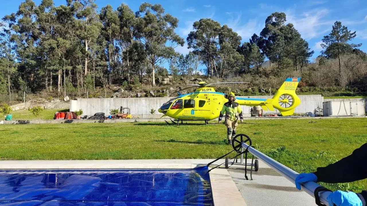 Rescate de un parapentista en Porto do Son - CONSORCIO CONTRA INCENDIOS E SALVAMENTO A CORU&Ntilde;A
