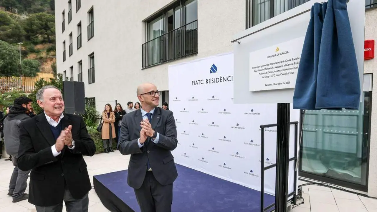 Joan Castells y Ra&uacute;l Moreno en la inauguraci&oacute;n de Mirador de Gr&agrave;cia. - 