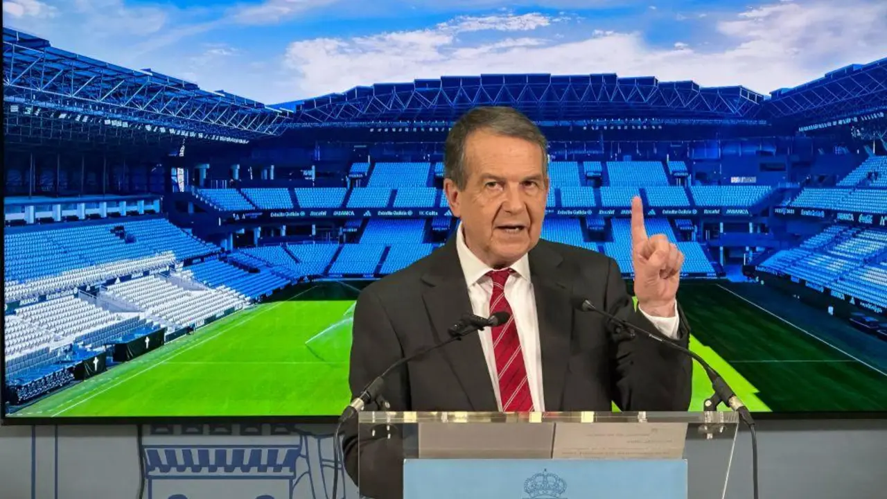 Caballero, durante su comparecencia. - Concello de Vigo