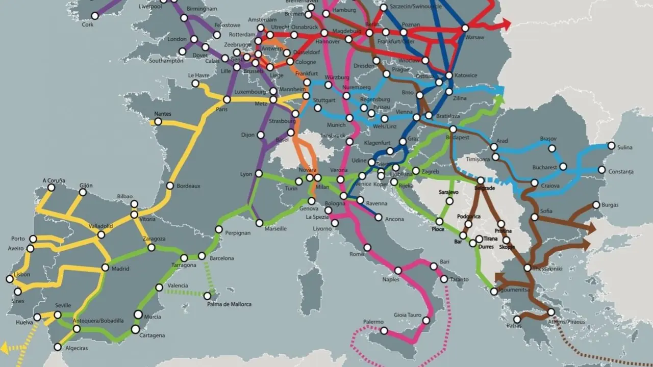 Mapa del Corredor Atl&aacute;ntico. - Europa Press