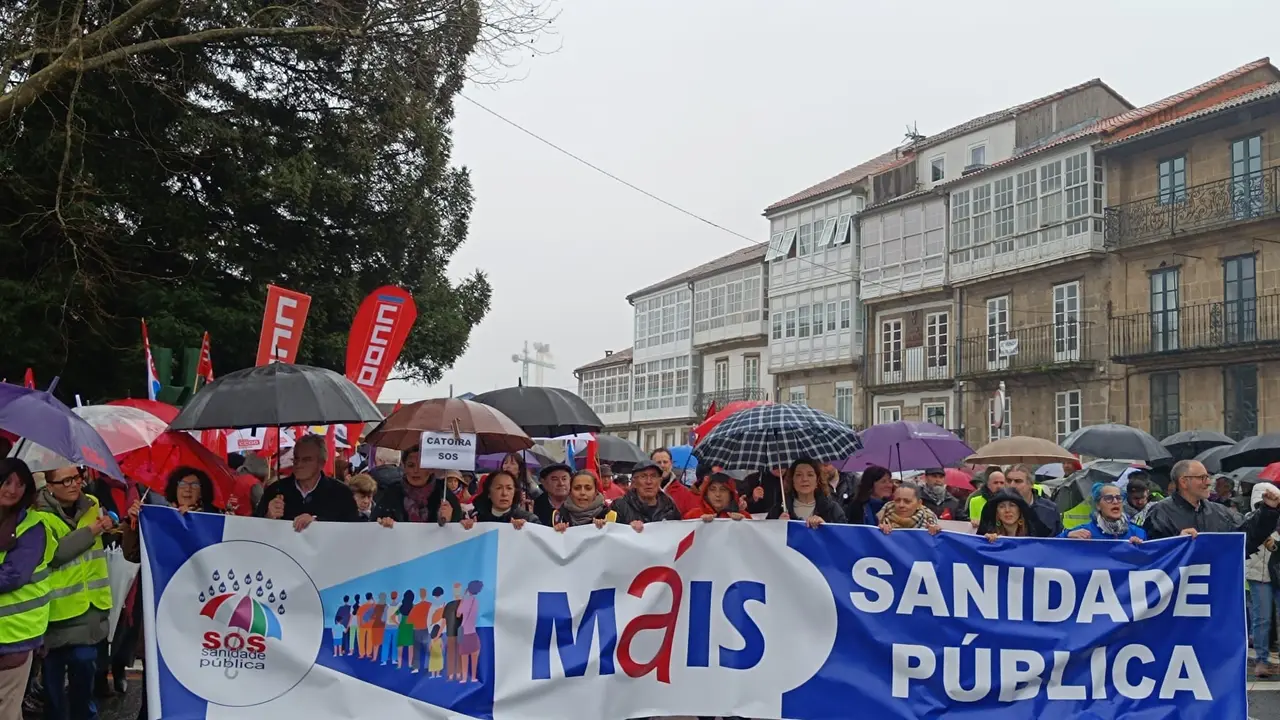 Manifestaci&oacute;n en defensa de la sanidad p&uacute;blica, a 1 de febrero de 2026 | EP