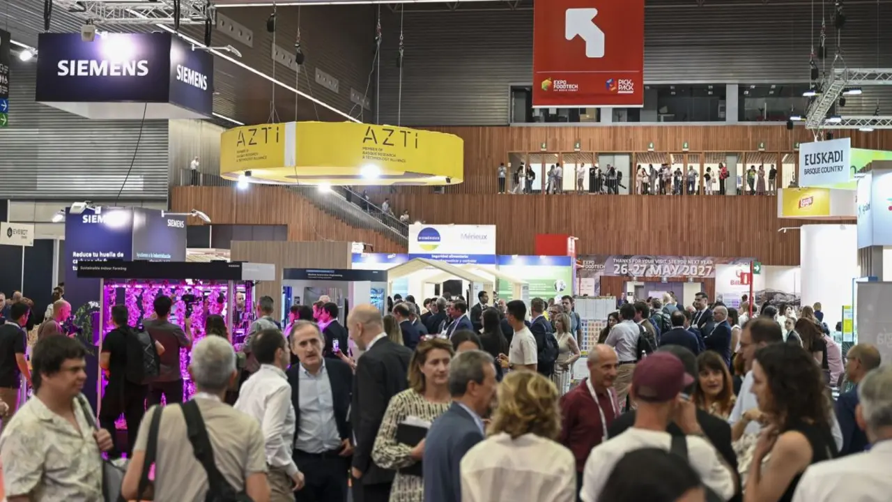 Visitantes, durante la feria de Bilbao | Expo Foodtech 2026