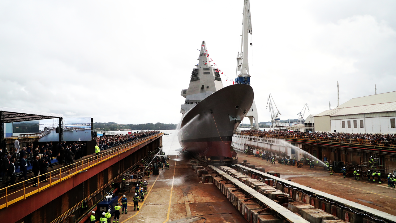 Ceremonia de la botadura de la fragata F-111, en el astillero de Navantia, a 11 de septiembre de 2025, en Ferrol, A Coru&ntilde;a, Galicia (Espa&ntilde;a) | EP