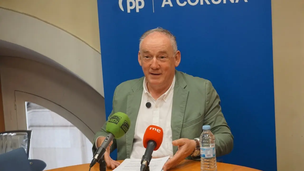 El portavoz del grupo municipal del PP en el Ayuntamiento de A Coru&ntilde;a, Miguel Lorenzo. | Europa Press.