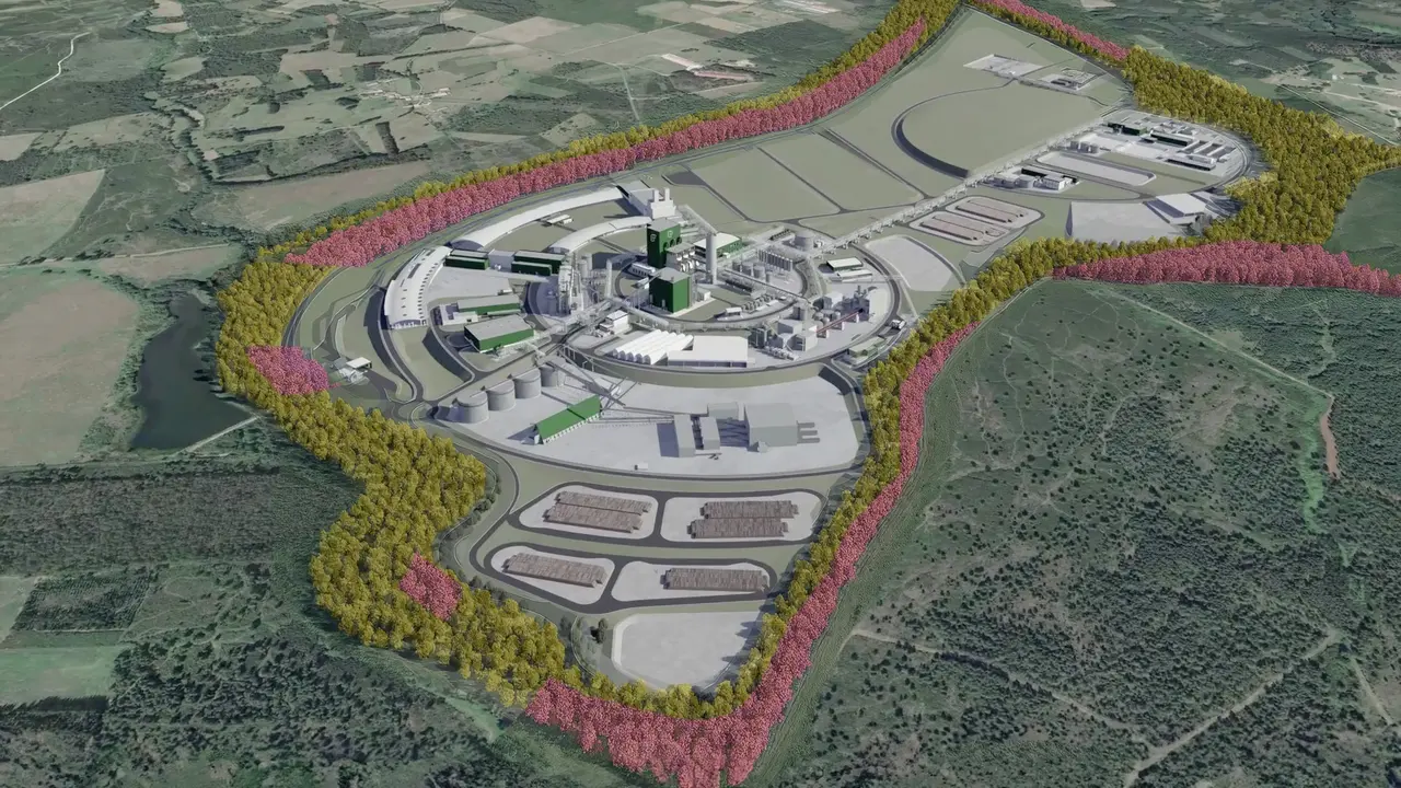 Proyecto 'Gama', que planea Altri para Palas de Rei. | Europa Press