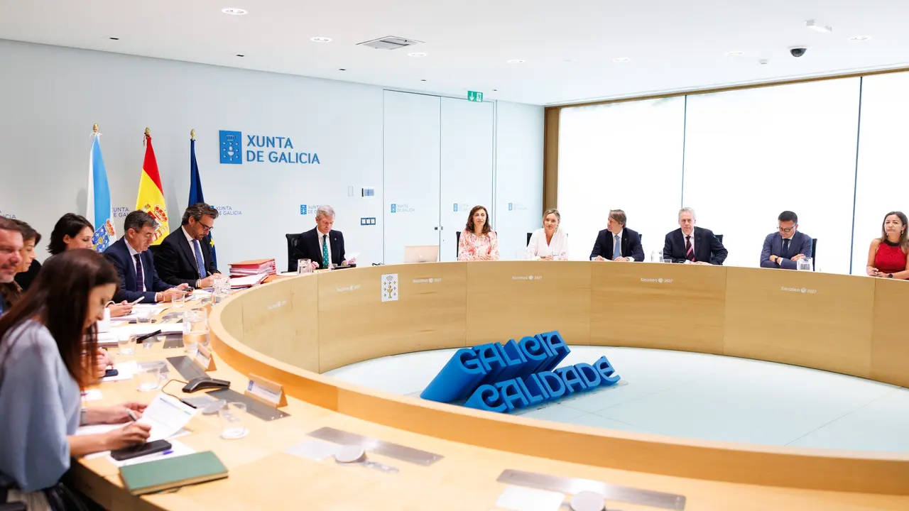 El titular del Gobierno gallego, Alfonso Rueda, preside el Consello de la Xunta. | Europa Press.